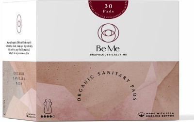 BE ME Sanitary Pads( All Large - For Medium Flow -Disposable Pouch with each pad) Sanitary Pad(Pack of 30)