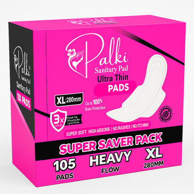 Palki Ultra Thin XL 12 Hour Protection Leak Proof Sanitary Pad Pack of 105 Sanitary Pad(Pack of 105)