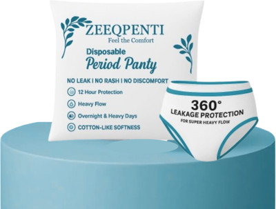 ZEEQPENTI Disposable Menstrual Period Panties|12 Hr Leak Proof|M-L Sanitary Pad(Pack of 10)