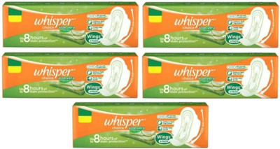 Whisper choice Aloe Vera Regular 230 mm - 6×5 Pcs Sanitary Pad(Pack of 30)