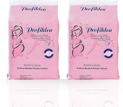 Profiklen Maternity Pads After Delivery For Women Postpartum, Ultra Heavy Flow (Pack of 2) Sanitary Pad(Pack of 2)