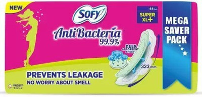 SOFY Antibacteria XL+44 Pads Sanitary Pad