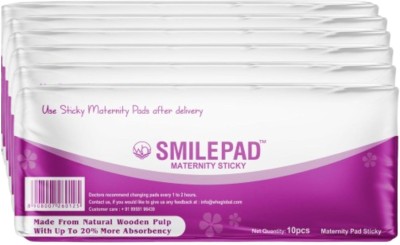 SMILEPAD Sticky Maternity Pad for Pregnancy | Ultra Soft 290mm, XXL Delivery Sanitary Pad(Pack of 80)