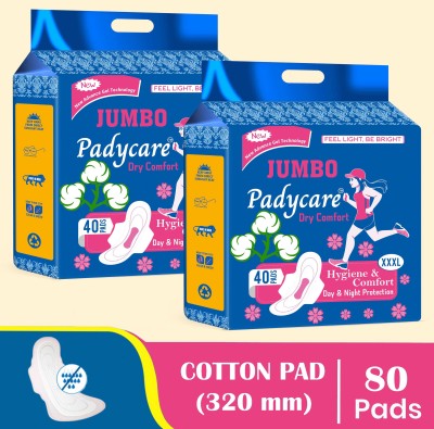 Padycare Soft Cottony XXXL Comfort Combo Of 80 Sanitary Pad(Pack of 80)