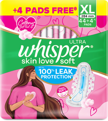 Whisper Ultra Skin Love Soft Sanitary Pads for Women Sanitary Pad(Pack of 50)