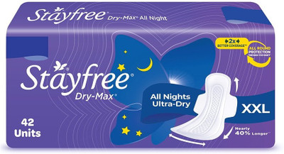 STAYFREE Dry-max all night ultra-dry XXL 42 units Sanitary Pad