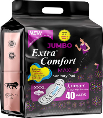 jumbo extra comfort Jumbo extra Sanitary Pad(Pack of 40)