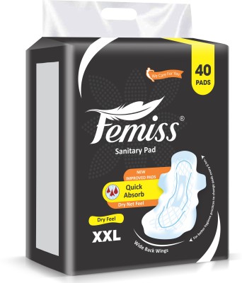 Femiss Sanitary Pads for Women and GirlsTrifold pads(XXL-Size, 290 MM, (40 Pads Each) Sanitary Pad