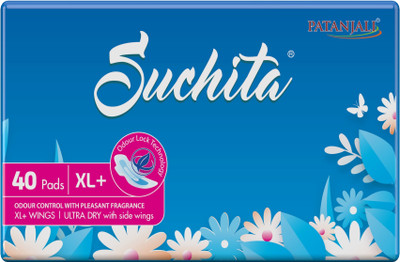 PATANJALI Suchita XL+ 320 Mm Sanitary Pad  (Pack Of 40) For Rs. 170 @ 50 %
