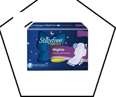 STAYFREE SECURE NIGHTS COTTONY SOFT COMFORT XL ALL ROUND PROTECION 40UNITS DM Sanitary Pad(Pack of 40)