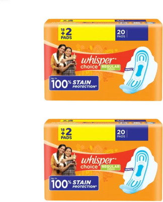 Whisper choice ULTRA XL 280 mm - 20 Sanitary Pad (Pack of 40) Sanitary Pad(Pack of 40)