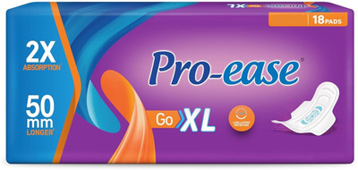 Pro-ease Go XL 50mm EXTRA Longer - 18 Pcs Sanitary Pad