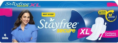 STAYFREE Secure Xl with Conny Comfort 6 pads Sanitary Pad