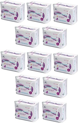 Tiens AIRIZ Active Oxygen & Negative Ion Relax Soft Cotton Napkin For Day Use Sanitary Pad(Pack of 12)