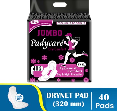 Padycare Disposable Menstrual Period Napkin | 12 Hr Leak Proof Sanitary Pad(Pack of 40)