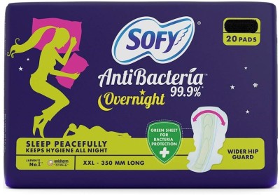 SOFY XXl 20 Anti Bacteria Overnight Sanitary Pads Sanitary Pad(Pack of 20)