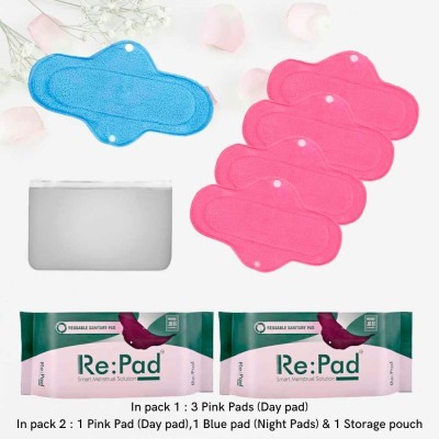 Re:pad 4 Maxi + 1 Super (One Pack of 5 Pads) Sanitary Pad(Pack of 5)