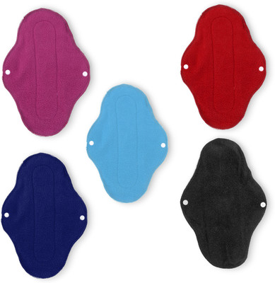 AAKAV Plush Protection Soft-Absorbent Cloth Menstrual Pads Sanitary Pad(Pack of 5)