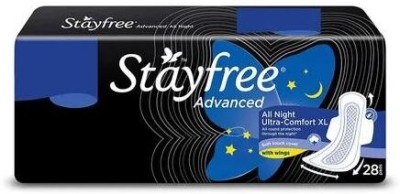 STAYFREE Advanced All Night Ultra-Comfort XL 315 mm - 28 Pcs Sanitary Pad