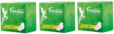 FREEDOM MODICRE- Extreme Comfort Sanitary Napkins REGULAR Sanitary Pad(Pack of 3)