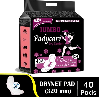 Padycare Jumbo XXXL Maxi Care Dry Comfort (Pack Of 40 Pad) Sanitary Pad(Pack of 40)