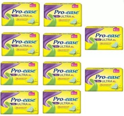 Pro-ease Ultra XL -5+5+5+5+5+5+5+5+5+5 Pads Sanitary Pad (Pack of 5) Sanitary Pad(Pack of 10)
