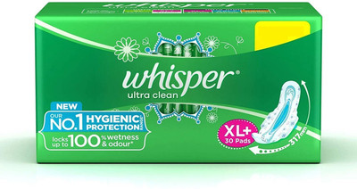 Whisper Ultra Clean Sanitary xl+30 Sanitary Pad
