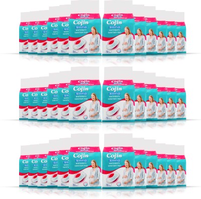 Cojin Premium Maternity Pads for New Moms Pack of 36 (180 Maternity Pads) Sanitary Pad(Pack of 36)