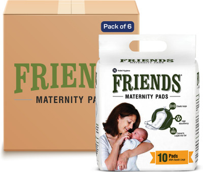 Friends Maternity Pads with Elastic Loop for Post Pregnancy Bleeding Sanitary Pad(Pack of 60)