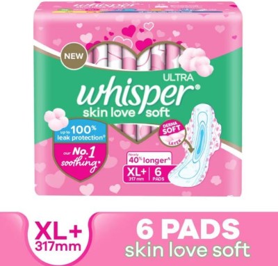 Whisper ULTRA skin love soft XL+ 317 mm - 6 Pcs Sanitary Pad