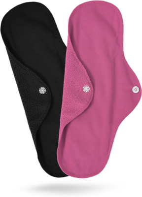 Shanxi Reusable Cotton Pad Cloth Washable Cloth Pads Soft and Breathable Fabric Sanitary Pad(Pack of 2)