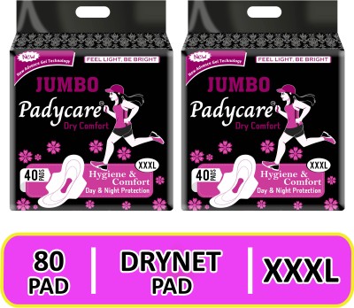 Padycare Drynet Jumbo XXXL (320mm) Sanitary napkin Sanitary Pad(Pack of 80)