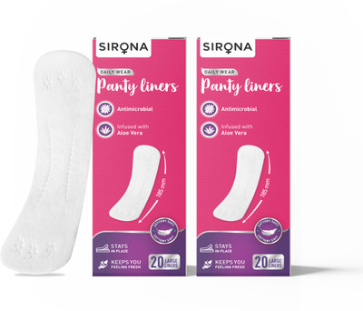 SIRONA Cottony Soft Daily Wear Panty Liners for Women Pantyliner(Pack of 40) deal from flipkart SIRONA Cottony Soft Daily Wear Panty Liners for Women Pantyliner(Pack of 40) deal from flipkart