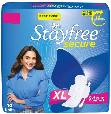 STAYFREE Secure XL Wings Sanitary Pad(Pack of 40)