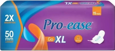 Pro-ease Go XL 15 sanitary pads for women Sanitary Pad