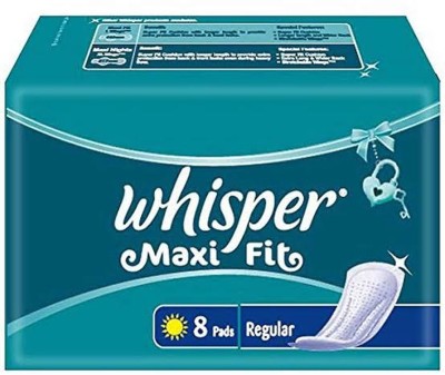 Whisper Maxi Fit Sanitary Pads Regular, 8 Count Sanitary Pad