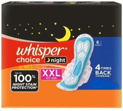 Whisper choice night XXL 317 mm - 6 Pcs Sanitary Pad