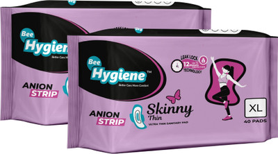 bee hygiene SKINNY THIN XL Sanitary Pad(Pack of 80)