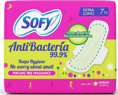 SOFY AntiBacteria XL (Pack of 7 Pads) Sanitary Pad