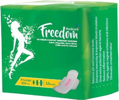Modicare Freedom Comfort Sanitary Napkin X- Large-312mm Sanitary Pad Sanitary Pad