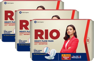 Rio Heavy Flow Sanitary Pad(Pack of 30)