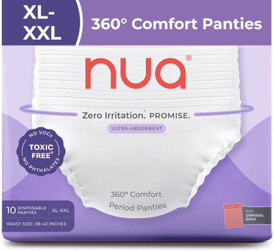 Nua 360° Comfort Disposable Period Panties XL-XXL | Pack of 10 | Ultra-Absorbent Sanitary Pad(Pack of 10)