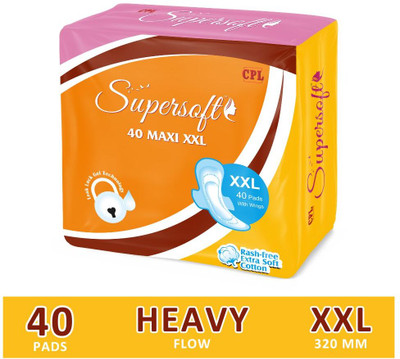 CPL SUPERSOFT XXL Maxi Secure Premium 40 Pads Sanitary Pad(Pack of 40)