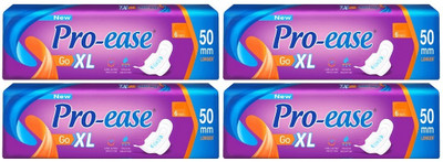 Pro-ease Go XL, 6+6+6+6 Pcs Sanitary Pad(Pack of 4)