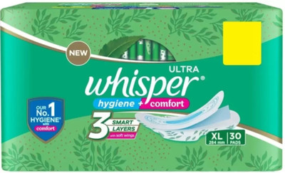 Whisper Ultra hygiene+comfort XL ( 30 pads ) Sanitary Pad