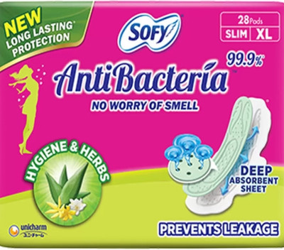 SOFY AntiBacteria Super XL-28-290mm ultra slim sanitary pads Sanitary Pad