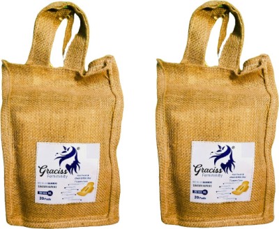 Graciss Natural Sanitary Pads for Women Bamboo|Night Pad|Rash-Free|Anti Leak Flow|20 Pcs Sanitary Pad(Pack of 2)