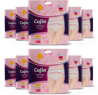 Cojin Combo Ultra Thin pack of 10 (20 nos of disposable period panties) Sanitary Pad(Pack of 20)