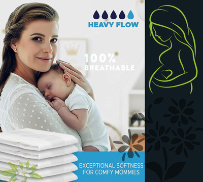 CareDone 5 Ultra Soft Maternity Pads–Overnight Flow & Extremely Heavy Flow Sanitary Pad. Sanitary Pad(Pack of 5)