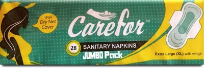 Carefor Carefor_ Sanitary Napkins X_Large Jumbo Pack (28 Pads , 7 x 4Pack) Sanitary Pad(Pack of 28)